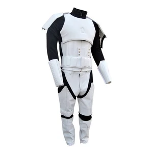 Star Wars Stormtrooper Movie Costume Leather Suit /Storm Trooper Motorcycle suit - Picture 1 of 10