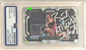 2024 Panini Prizm WWE WWF Bret Hart Hitman Signed Auto Card #26 PSA DNA - Bild 1 von 1