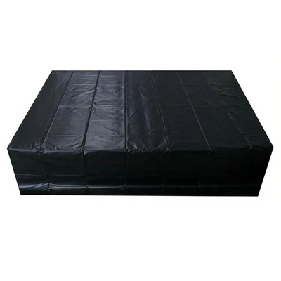 Sábana bajera impermeable de vinilo PVC brillante aspecto húmedo 130*220 cm para juego húmedo adulto negra Foto 1 de 4