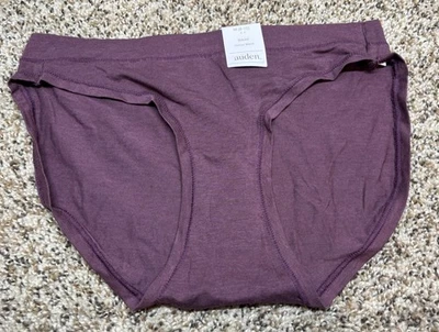 Braguita de bikini Auden "Burgundy Mist" mezcla de algodón. Talla: M (8-10). ¡NUEVO! Foto 1 de 4