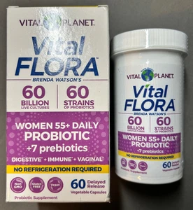 Vital Planet - Vital Flora (Frauen über 55 täglich probiotisch) 60 Stück langsame Freisetzung - Bild 1 von 3