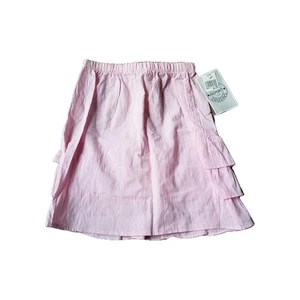 NEW VTG 80s Cousins Pink Tiered Skirt GIRLS Sz 10 Barbiecore Elastic NOS FLAWS - Picture 1 of 20