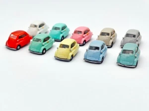 10x IMU 1:87 BMW Isetta H0 Konvolut Gelb Blau Weiß Modellauto Sammlung - Bild 1 von 8