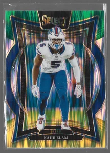2024 Panini Select Kaiir Elam nivel de sala verde y amarillo choque paralelo - Imagen 1 de 2