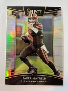 2018 Select SILVER Prizm #30 - Carta BAKER MAYFIELD ROOKIE R48 - Foto 1 di 2
