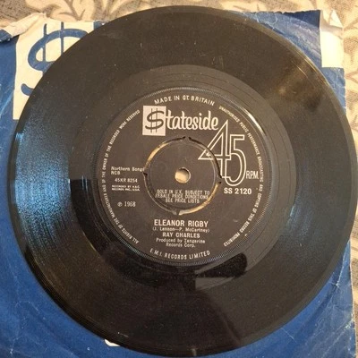 RAY CHARLES "ELEANOR RIGBY" 45 RPM VINYL SINGLE 1968 VG+ - Image 1 of 2