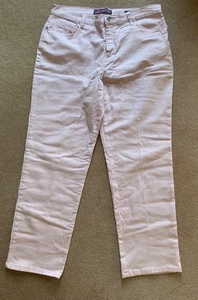 Gloria Vanderbilt Amanda Pink Denim Jeans size 18 Uk USA 16 - Foto 1 di 8