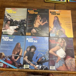 Lot Of 6 Vintage Easy Rider, Iron Horse Magazines 1980 - Picture 1 of 11