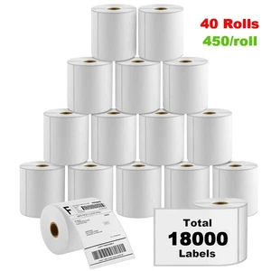 4x6 40 Rollen Direkte Thermische Versandetiketten für Zebra 2844 ZP450 - 450 Pro Rolle - Bild 1 von 7