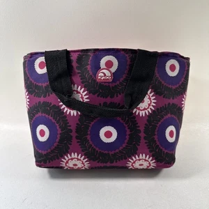 Bolsa de almuerzo Igloo delgada aislada refrigerador bolsa cremallera rosa intenso, púrpura y negro - Imagen 1 de 6