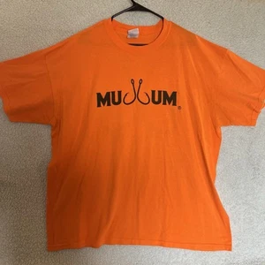 Port & Company Orange Short Sleeve Shirt Mud Bum Mens 3XL - Picture 1 of 8