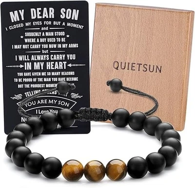 Pulseras de cuero para mi nieto de la abuela abuelo regalos de cumpleaños para abuela... Foto 1 de 4