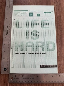 1999 Anti-Drug Vintage Print Ad/Poster Kids Teen Scantron Teacher Wall Art 90s - Picture 1 of 1
