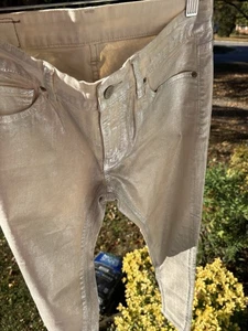 Pantalones ajustados dorados Ralph Lauren muestra talla 28 - Imagen 1 de 14