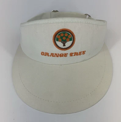 Taco de golfe Orange Tree viseira alça ajustável chapéu boné Cali-Fame vintage feito nos EUA - Imagem 1 de 4