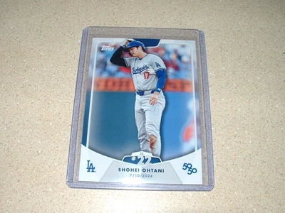 2024 TOPPS BASEBALL SHOHEI OHTANI 50/50 STOLEN BASES CARD #50-L.A DODGERS MVP - Image 1 of 2