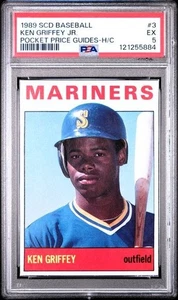 1989 SCD Baseball Ken Griffey Jr. Pocket Price Guide - H/C #3 PSA 5 - Bild 1 von 2