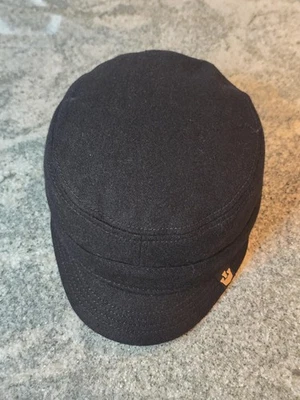 Goorin Bros Hat Cap Fitted Mens Small Black Wool Blend Cadet Army Military Lined - Image 1 of 4