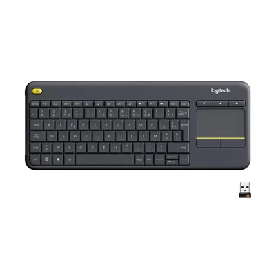 Logitech K400 Plus Wireless Touch TV Keyboard With Easy Media Control and Built- - Bild 1 von 4