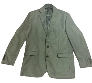 Ralph Lauren Men’s Doeskin Two Button Sport Coat Blazer Jacket Sz 42L Black/Gray - Picture 1 of 19