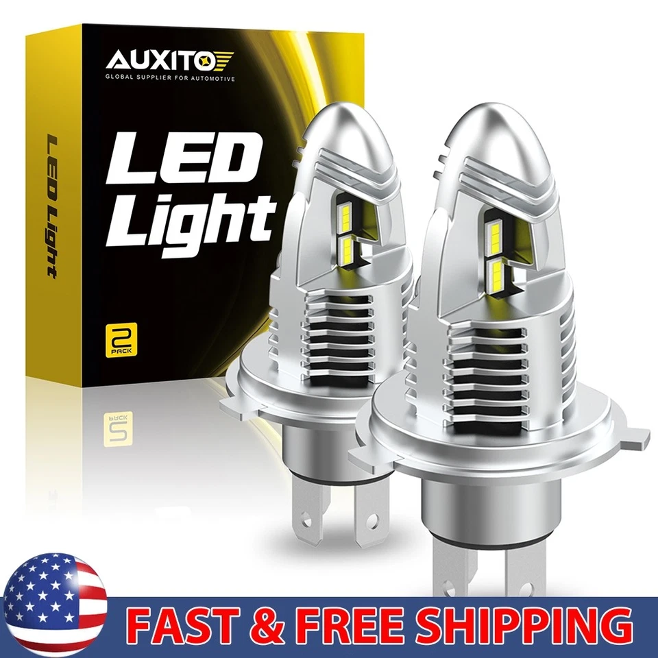 AUXITO H4 9003 Super 20000LM White LED Headlight Bulb High Low Beam Combo 2 2/4X - Image 1 of 4
