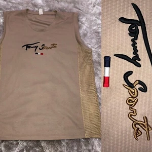 Vintage 1990’s TOMMY HILFIGER SPORTS Bootleg Hip Hop Mesh Basketball Jersey XL - Picture 1 of 11