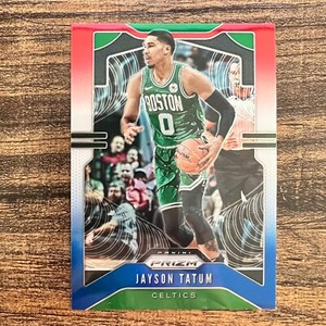 2019-20 Panini Prizm Jayson Tatum Red White & Blue Prizm #39 Boston Celtics