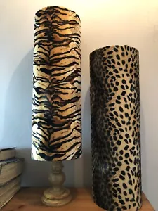 Paralume batteria alto leopardo/tigre/zebra/rettile varie larghezze - Foto 1 di 4