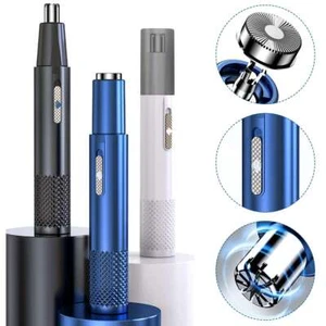 Men Electric Ear Beard Nose Hair Trimmer Eyebrow Mustache Remover Shaver Clipper - Picture 1 of 17