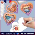6 Pcs Christmas Special Shape Diamond Painting Greeting Card Kit (Heart Sea) Fr