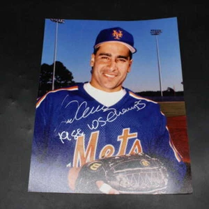 Sid Fernandez Signed 8x10 Photo Mets Auto Inscribed 1986 WS Champs D12530 - Picture 1 of 3