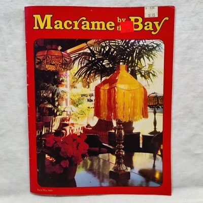 Rare Vtg 1977 MACRAME BY THE BAY SF 70s Home Decor Projects By Jeep Ziemer # 800 - Image 1 of 4