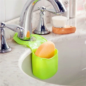 Cocina Baño Fregadero Esponja Soporte Colgante Colador Organizador Caja Almacenamiento Estante - Imagen 1 de 14
