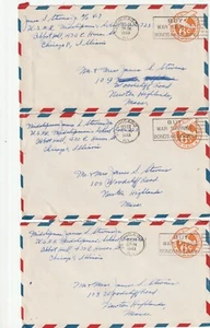 WW II era covers -- Midshipman USNR -- 10 Covers all Scott #UC6 -- 1943 & 1944 - Picture 1 of 8