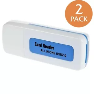 2X All In One Micro SD to USB Multi-Card Memory Adapter Reader Supports 256GB - Picture 1 of 7