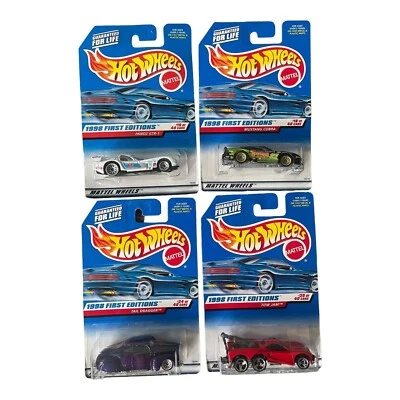 1998 FIRST EDITIONS HOT WHEELS LOT 4 CARS #18 #19 #24 #25 OF 40 665 657 659 658 - Image 1 of 4