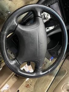 Mitsubishi 3000GT Dodge Stealth Leather Clad Steering Wheel No Overseas SHIPPING - Picture 1 of 2