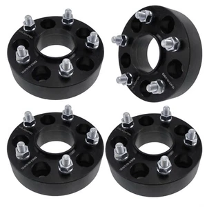 4x 1.5" Black Hubcentric Wheel Spacers Fits Jeep Wrangler XJ KJ KK ZJ MJ TJ - Picture 1 of 3
