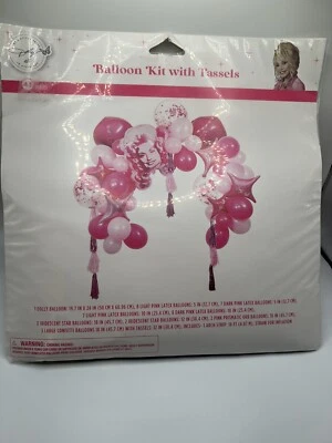 Dolly Parton Pink Balloon Country Birthday Party Arch with Tassels Decoration  - Image 1 of 2