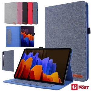Fr Samsung Galaxy Tab S10 S9 Plus 11" 12.4" Tablet Smart Leather Case Flip Cover - Picture 1 of 41