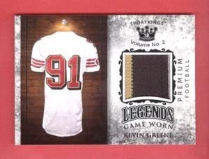 2020 SPORT KINGS Kevin Greene SSP 3-COLOR LEGENDS PATCH CHASE CARD #LPM-20 HOFer - Picture 1 of 2