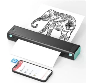 Portable Wireless Printer Bluetooth Phone Printer for Home Use A4 Mobile Printer - Picture 1 of 10