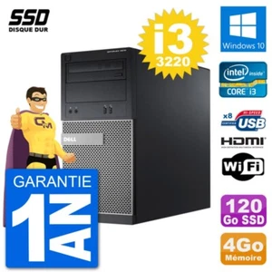 PC Dell 3010 MT i3-3220 RAM 4Go SSD 120Go HDMI Windows 10 Wifi - Photo 1/3