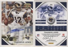 2010 Panini Gridiron Gear Gold Xs Signatures /99 Thaddeus Lewis Rookie Auto RC