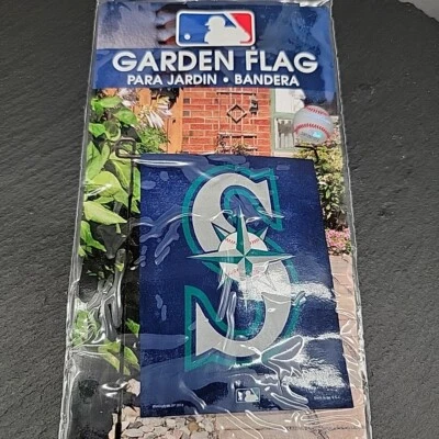 Bandera de jardín decorativa Seattle Mariners 11" x 15" por WinCraft MLB béisbol azul Foto 1 de 4