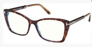 Gafas Tom Ford TF 5893-B ECO 052 marco Habana oscuro lente bloque azul 55 mm - Imagen 1 de 7