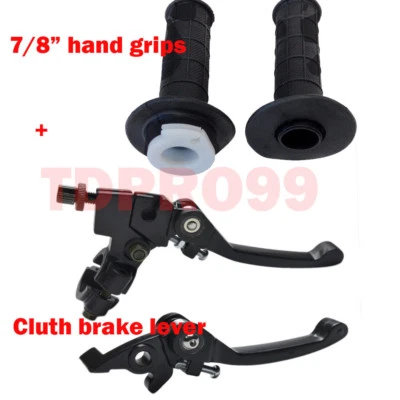 Empuñaduras de manillar de palanca de embrague de freno de 7/8" para HONDA CRF50F CRF70F CRF100F MOTO DE CROSS Foto 1 de 4