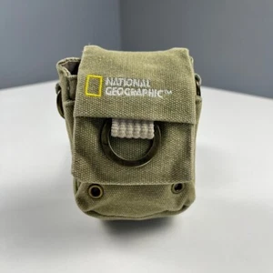 National Geographic Earth Explore Collection Khaki Canvas mini Bag Pouch Ng1150 - Picture 1 of 11
