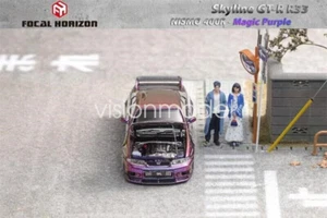 Focal Horizon FH 1:64 Skyline GT-R R33 Nismo 400R Magic Purple Diecast Model Car - Imagen 1 de 5
