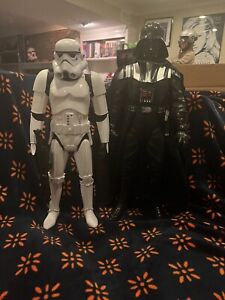 Star Wars Darth Vader 20" Stormtrooper 18”inch action figure lot